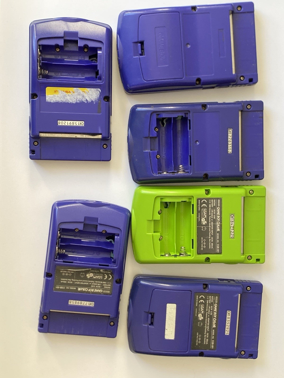 Nintendo GameBoy Color Colour OEM Original LCD Screen X6 Screens & Console Cases