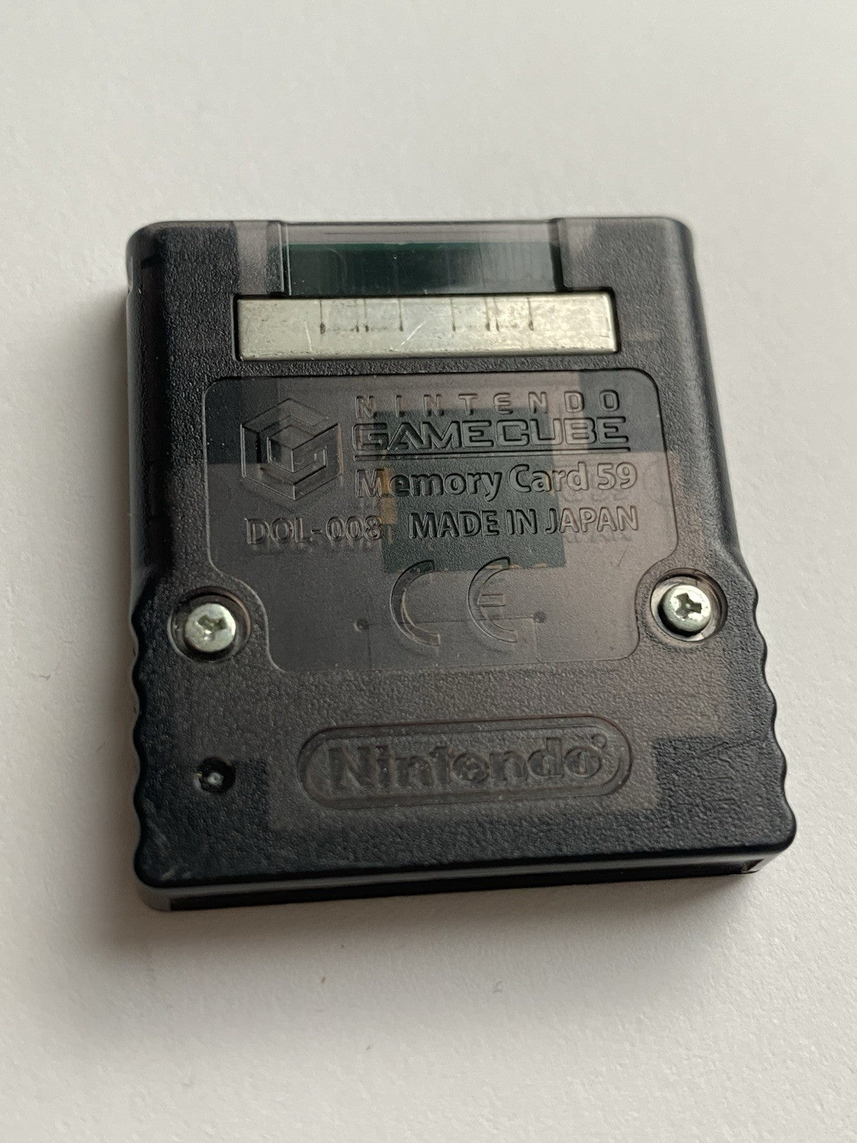 Clear Black Official Nintendo Gamecube Memory Card 59 Block Pokemon Colosseum