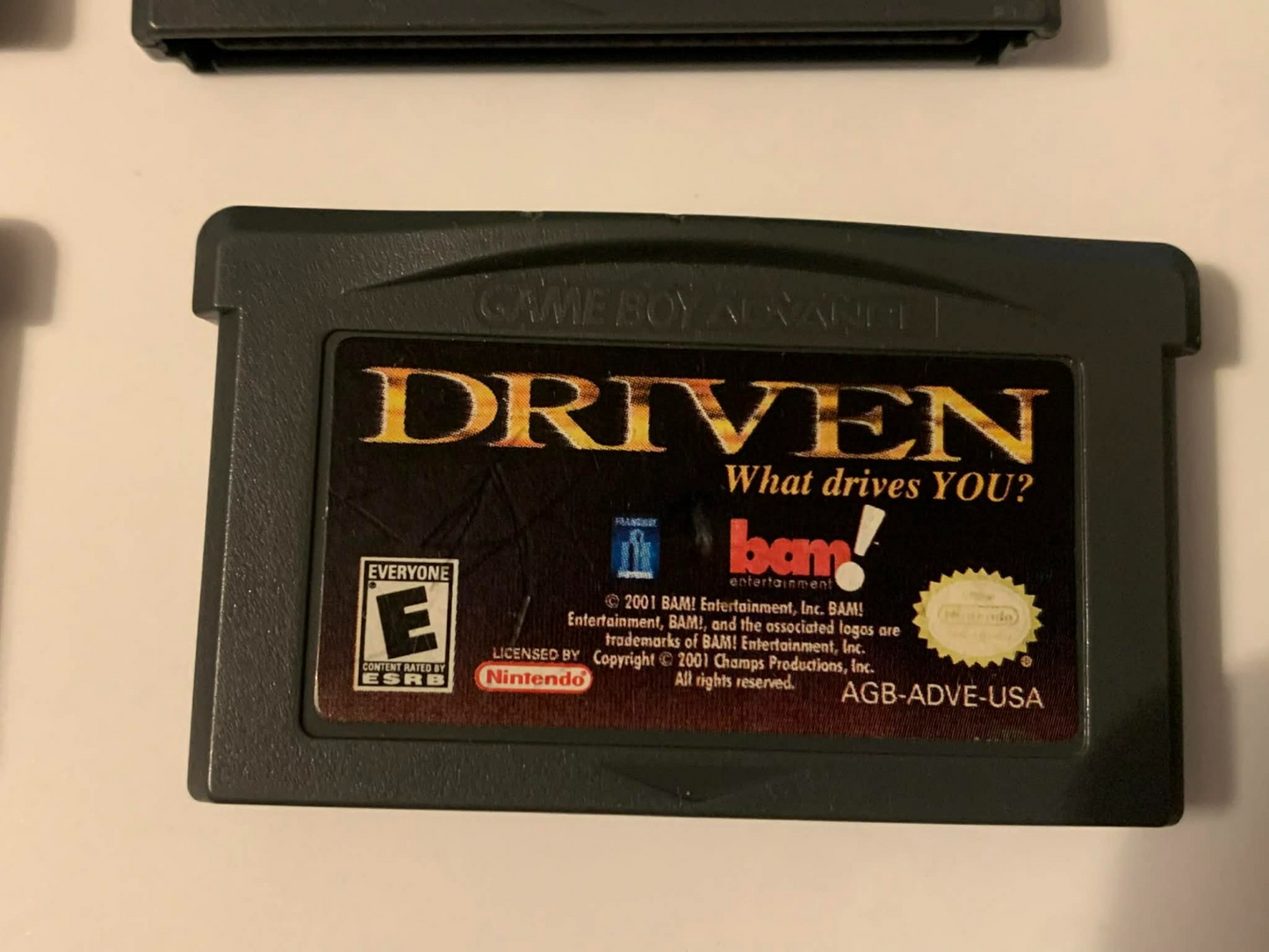 Driven What Drives You? GBA GameBoy Game Boy Advance Genuine Nintendo Cart