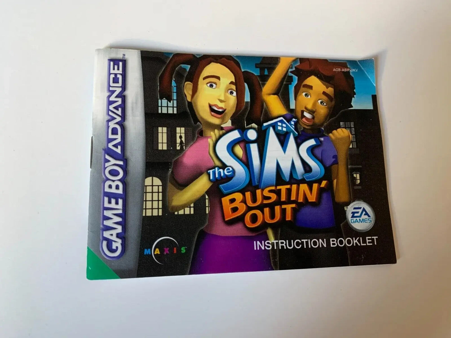 The Sims Bustin Out GBA Nintendo GameBoy Advance Manual Only