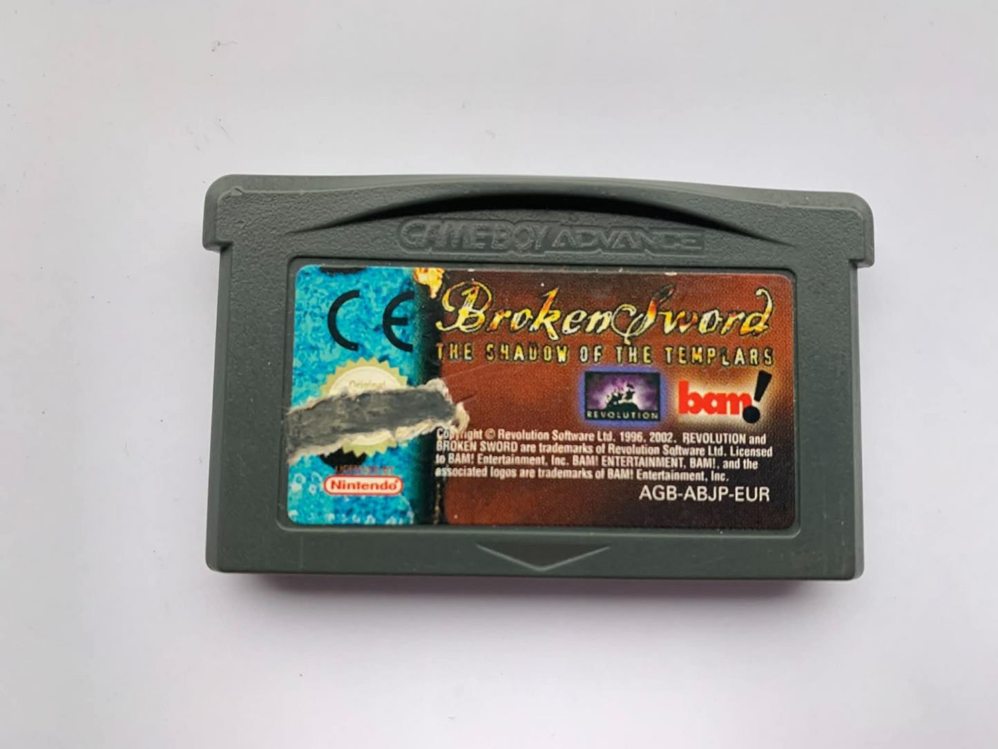 Broken Sword Shadow Of The Templars GBA GameBoy Advance SP Nintendo Genuine