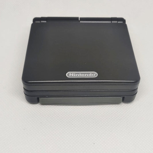 Onyx Black Nintendo Game Boy Advance SP GBA SP Console Refurbished GameBoy Advance Original AGS-001 Front-Lit Screen.
