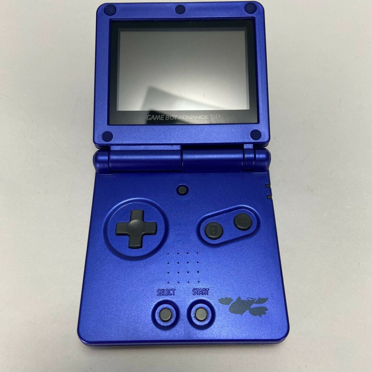 Kyogre Pokemon Nintendo Game Boy Advance SP GBA SP Console Refurbished GameBoy Advance Blue Original Front-Lit AGS-001 Screen, Larger 900mAh Battery, Boxed & Charger Cable.