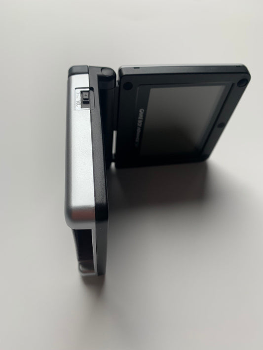 Metroid Nintendo Game Boy Advance SP GBA SP Console Refurbished GameBoy Advance Silver Original Front-Lit AGS-001 Screen.