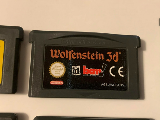 Wolfenstein 3d GBA GameBoy Game Boy Advance Genuine Nintendo Cart