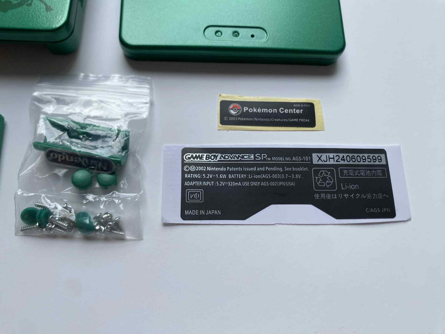 Nintendo Rayquaza Pokemon Shell Game Boy Advance SP Replacement Housing GBA