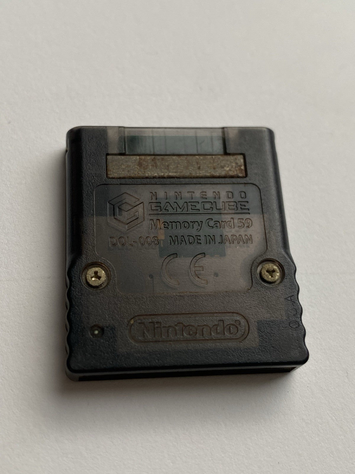 Clear Black Official Nintendo Gamecube Memory Card 59 Block Pokemon Colosseum