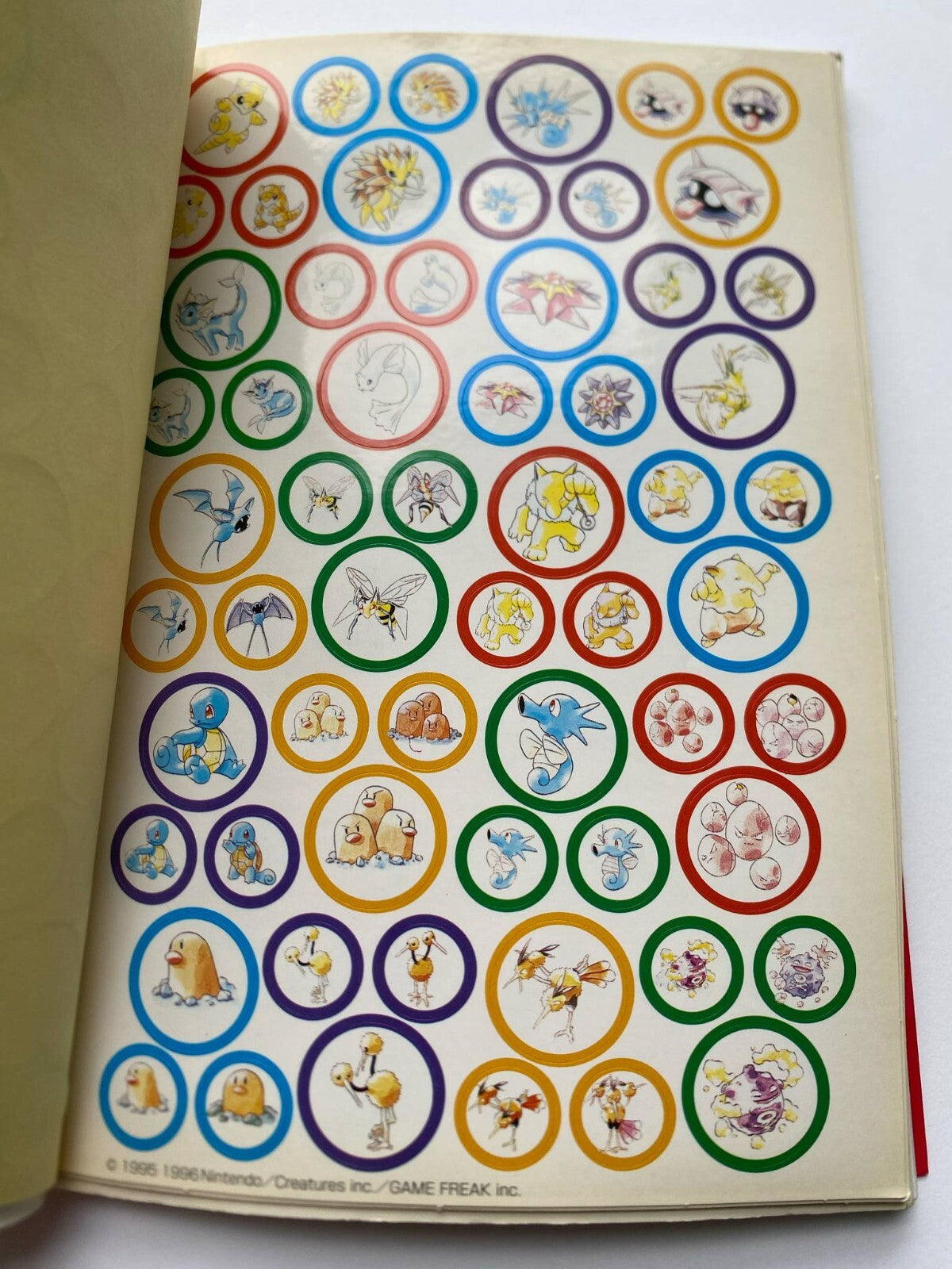 POKEMON Master Note Guide Book Pocket Monsters Nintendo GameBoy 1997 ALL Sticker