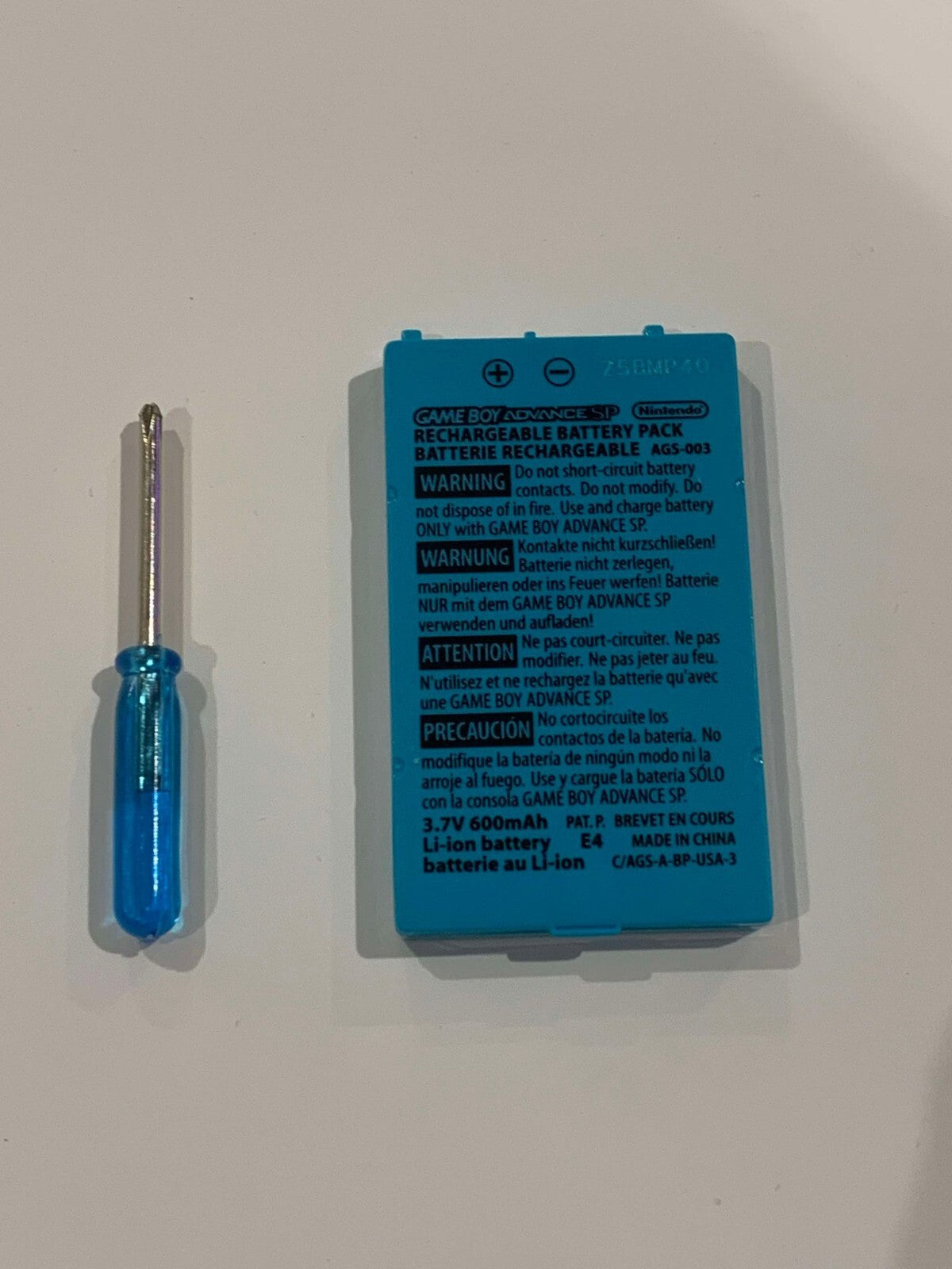 GBA SP 600mAh Gameboy Advance SP Replacement Battery Original OEM Nintendo