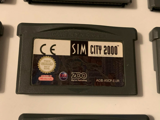 Sim City 2000 GBA GameBoy Game Boy Advance Genuine Nintendo Cart