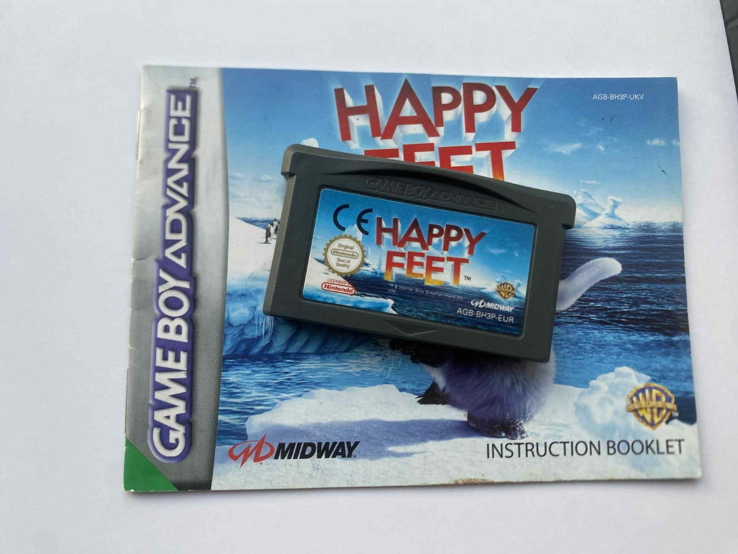 Happy Feet + Manual Genuine Nintendo Game Boy Advance GBA 