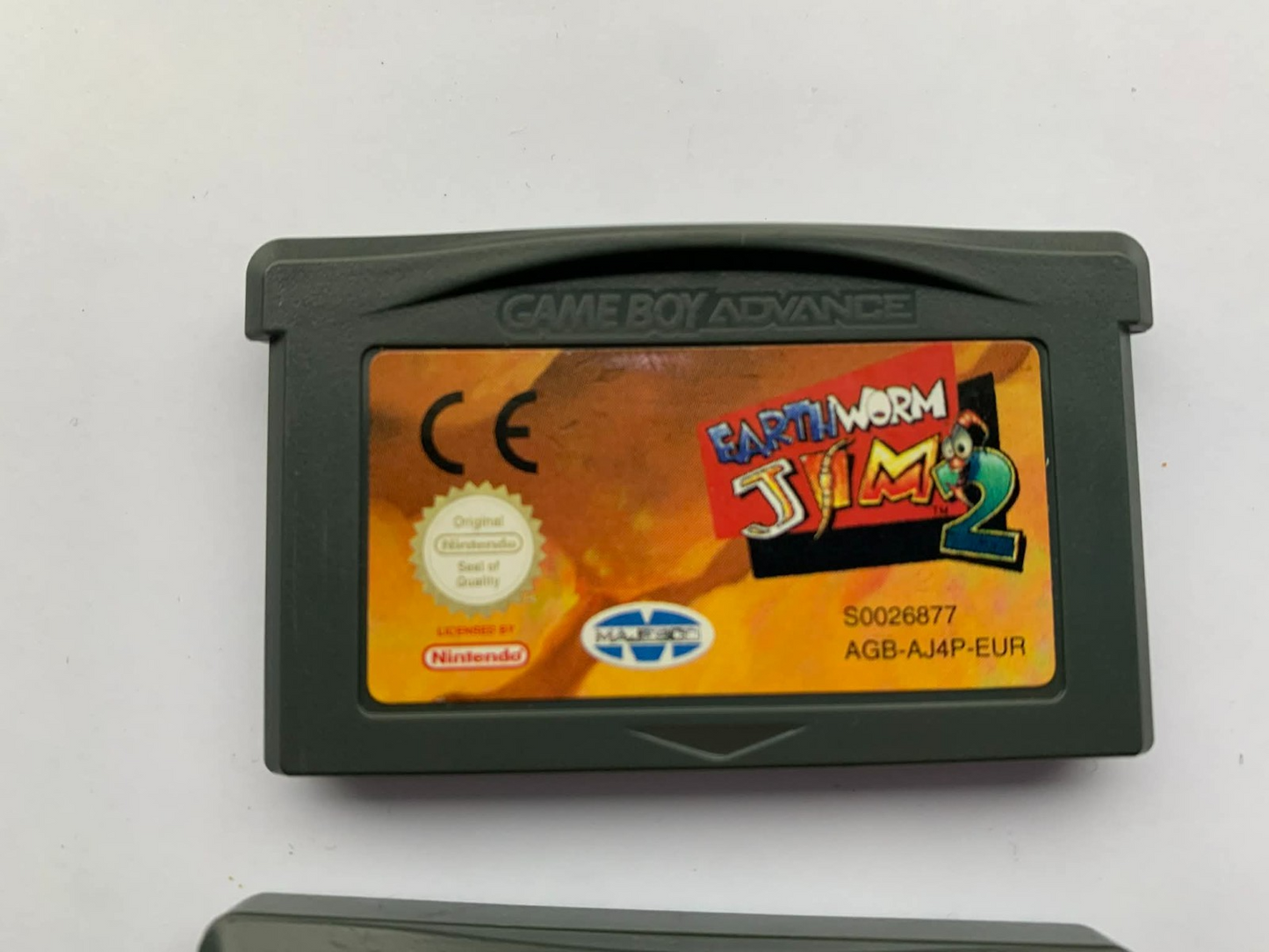 Earth Worm Jim 2 GBA GameBoy Advance SP Nintendo Genuine