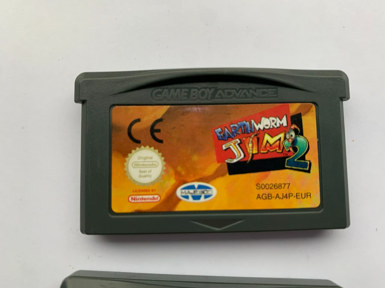 Earth Worm Jim 2 GBA GameBoy Advance SP Nintendo Genuine