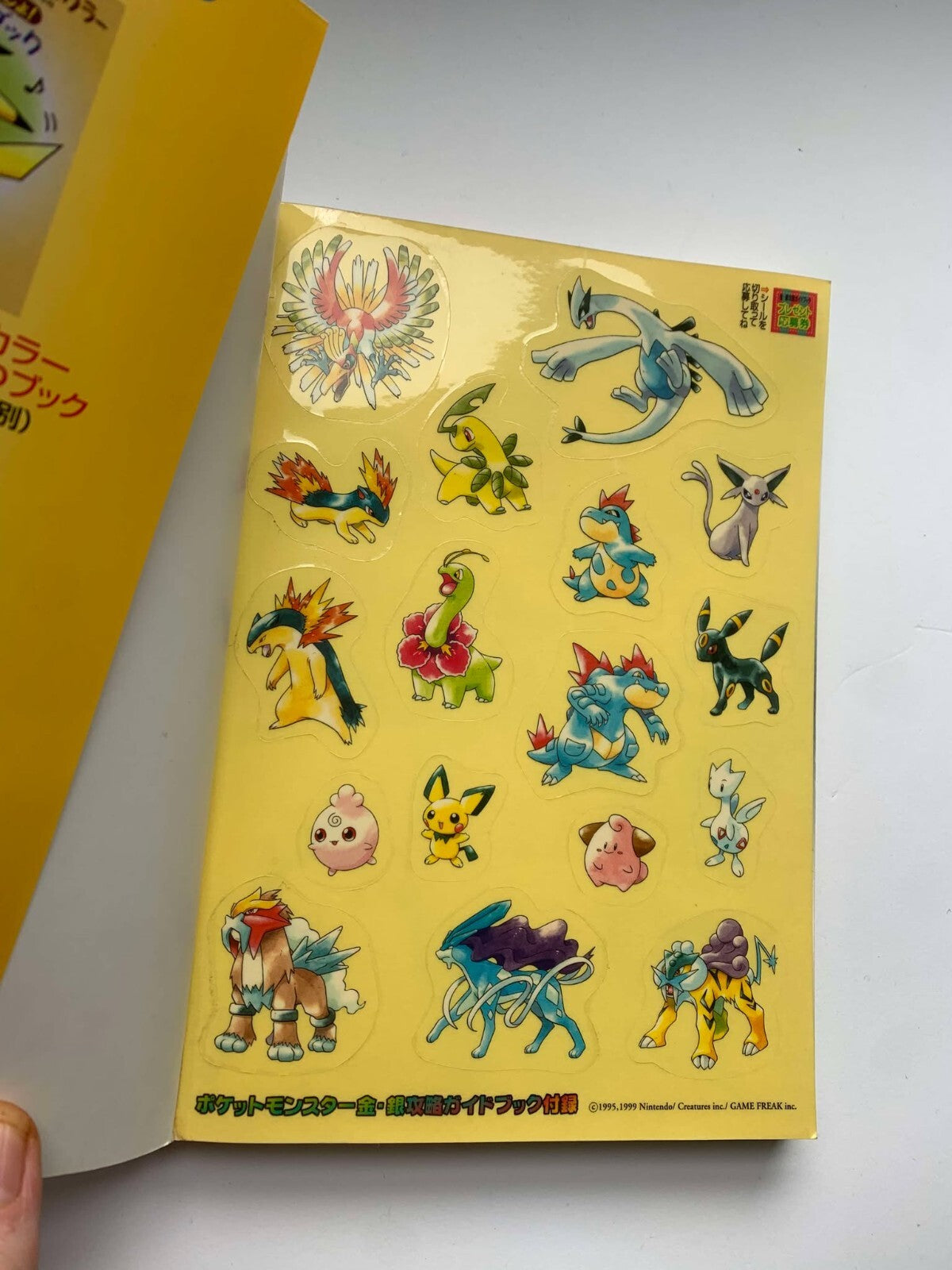 Pokemon Gold & Silver Strategy Guidebook 2000 Edition with Stickers