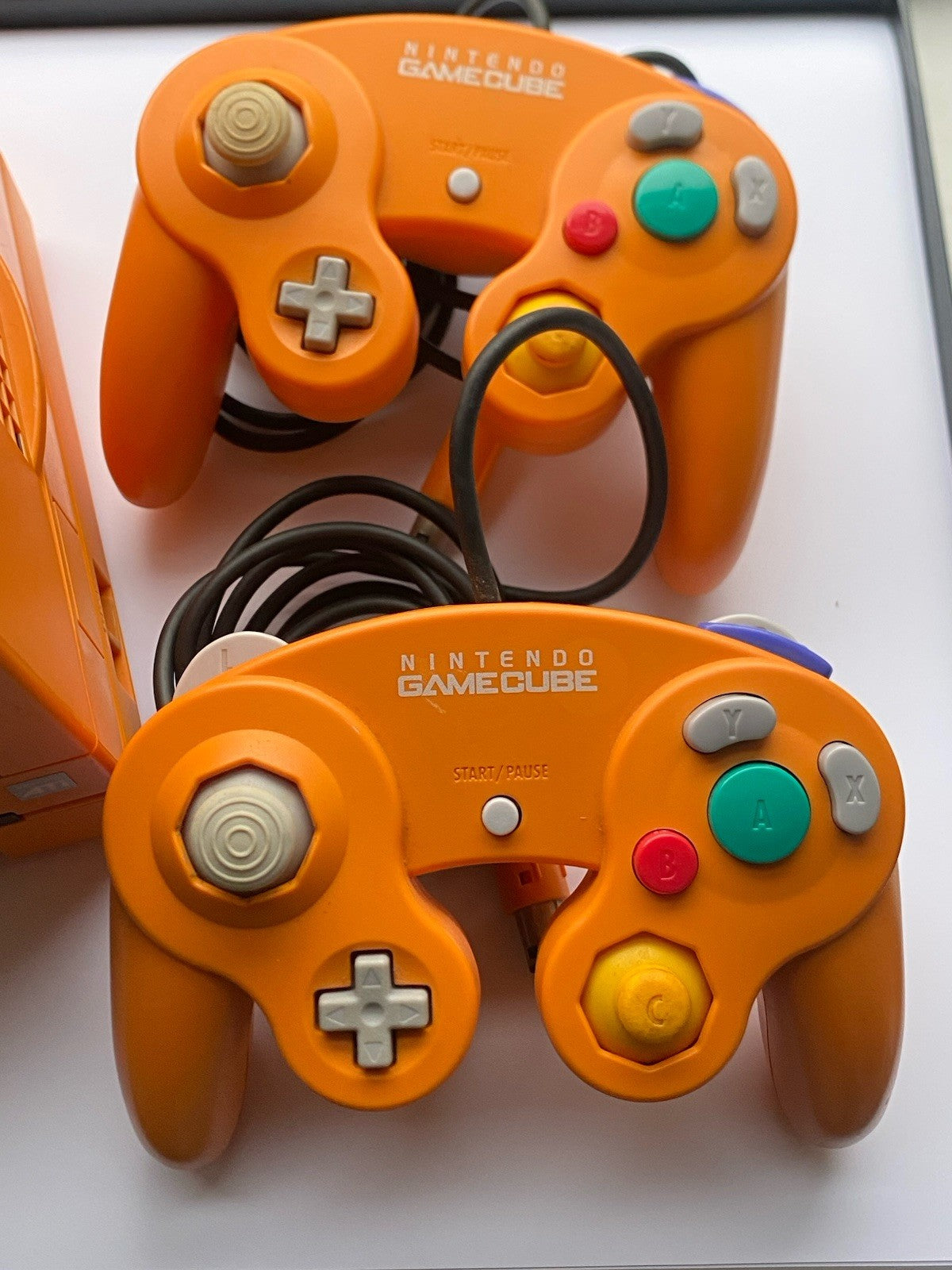 Nintendo GameCube Spice Orange & GameBoy Player & Disc & X2 Controllers NTSC-J