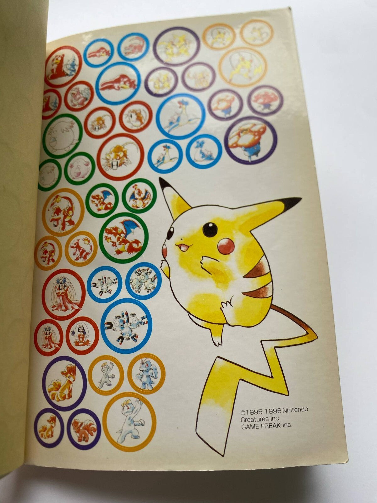 POKEMON Master Note Guide Book Pocket Monsters Nintendo GameBoy 1997 ALL Sticker