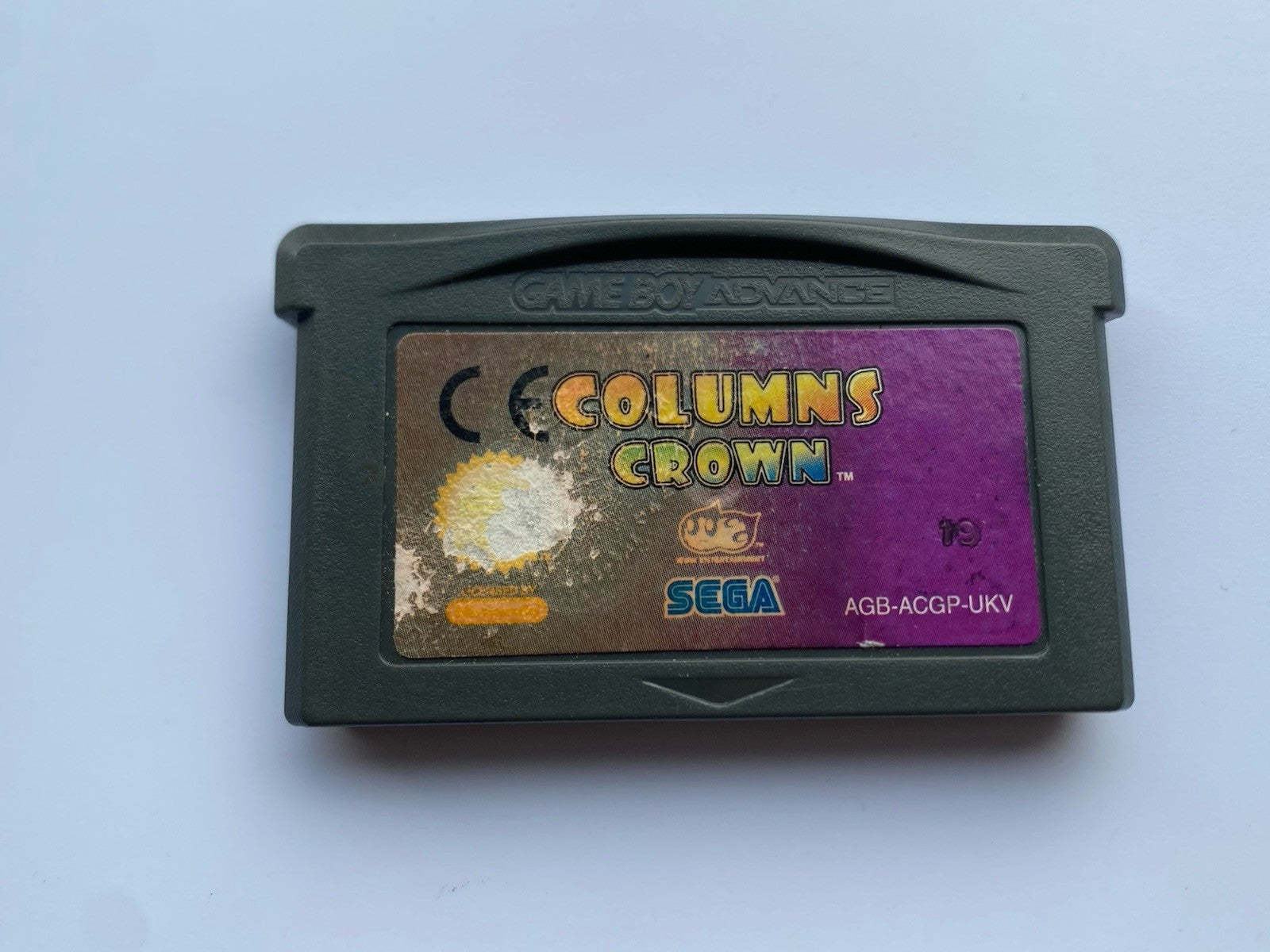 Columns Crown (Nintendo Game Boy Advance, 2001) Faded Label - Tested & Working