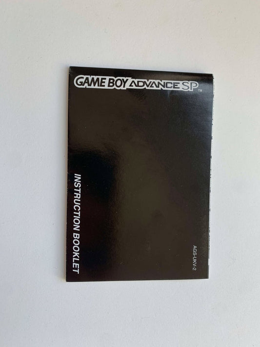 GBA SP Game Boy Advance SP System Instruction Booklet Book Manual English
