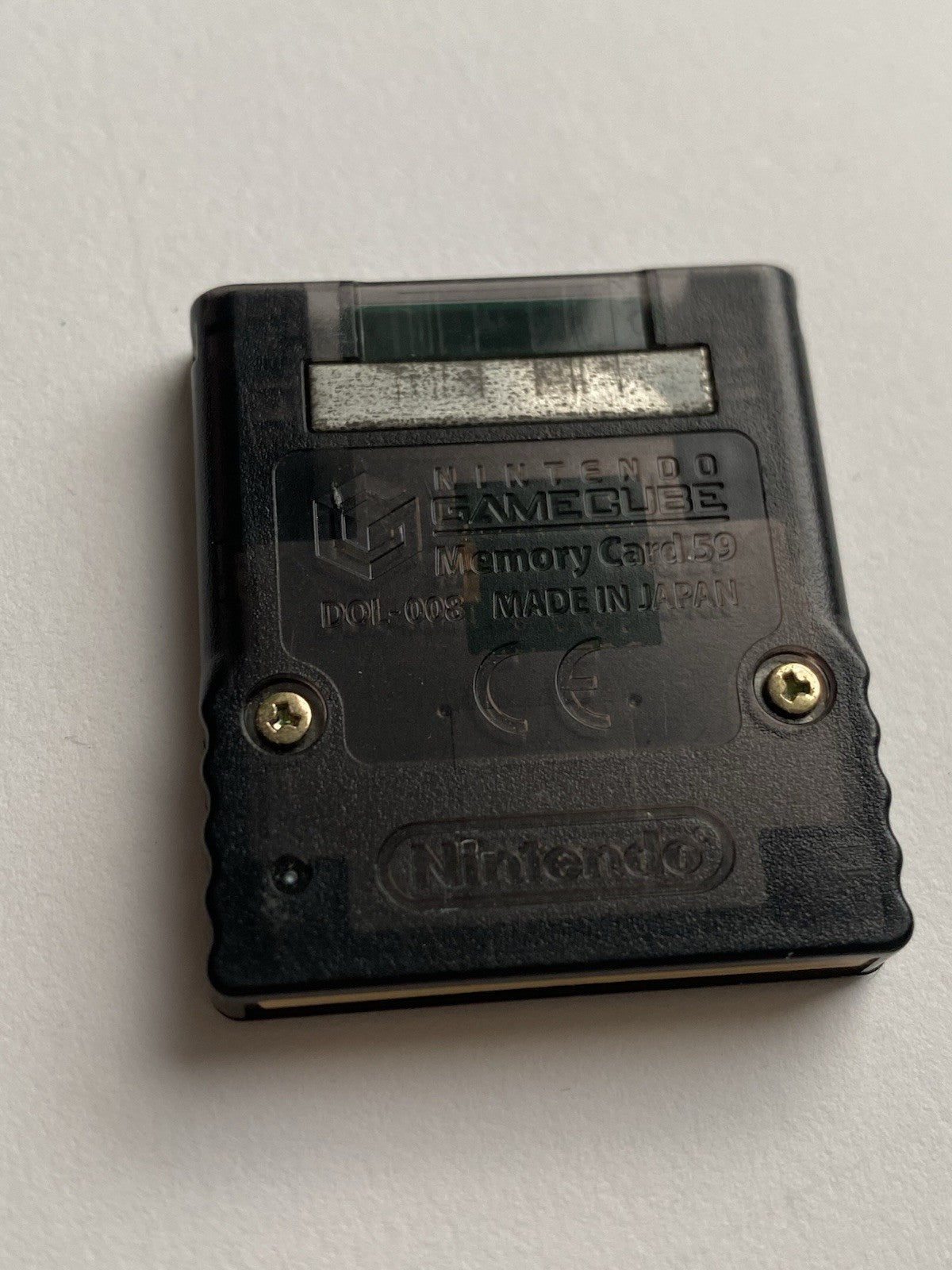 Clear Black Official Nintendo Gamecube Memory Card 59 Block Pokemon Colosseum