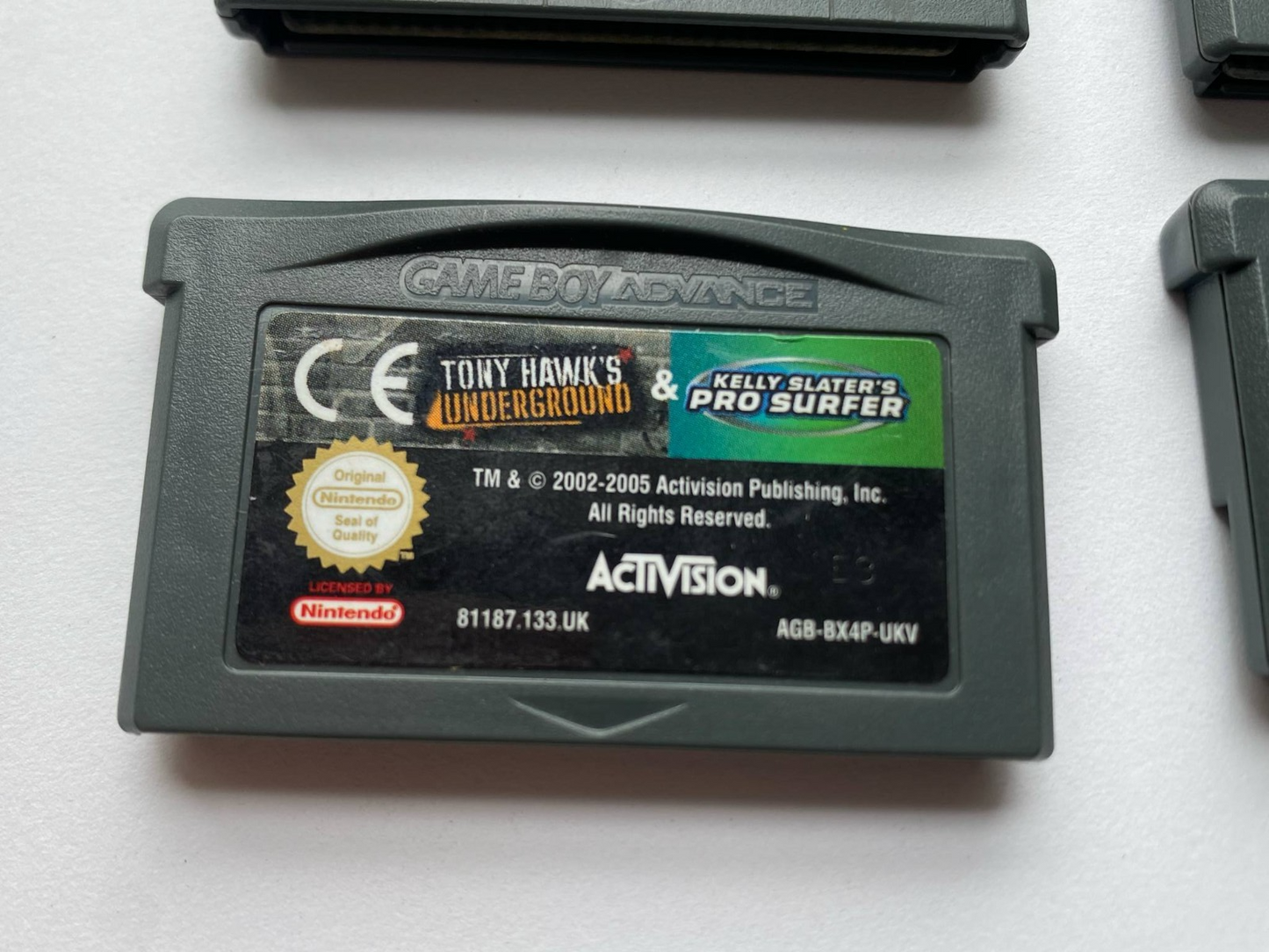 Tony Hawk's Underground & Kelly Slater's Pro Surfer Gameboy Advance GBA 
