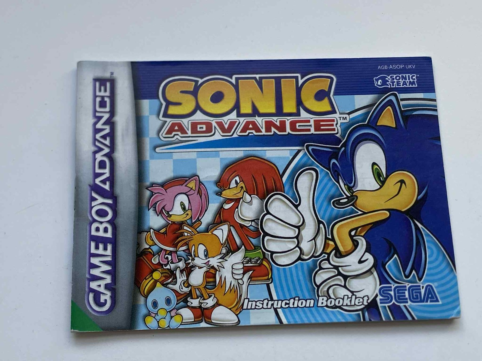 Sonic Advance GameBoy Advance GBA Manual Only Good Condition