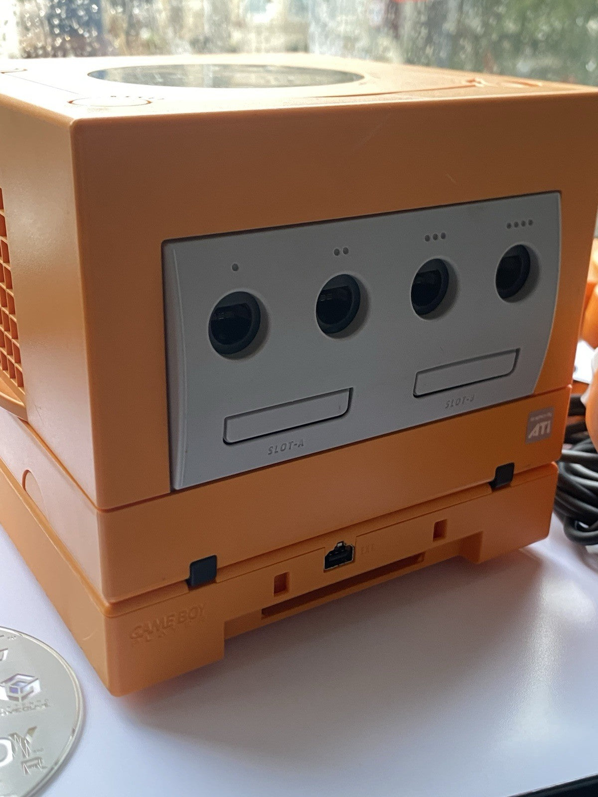 Nintendo GameCube Spice Orange & GameBoy Player & Disc & X2 Controllers NTSC-J