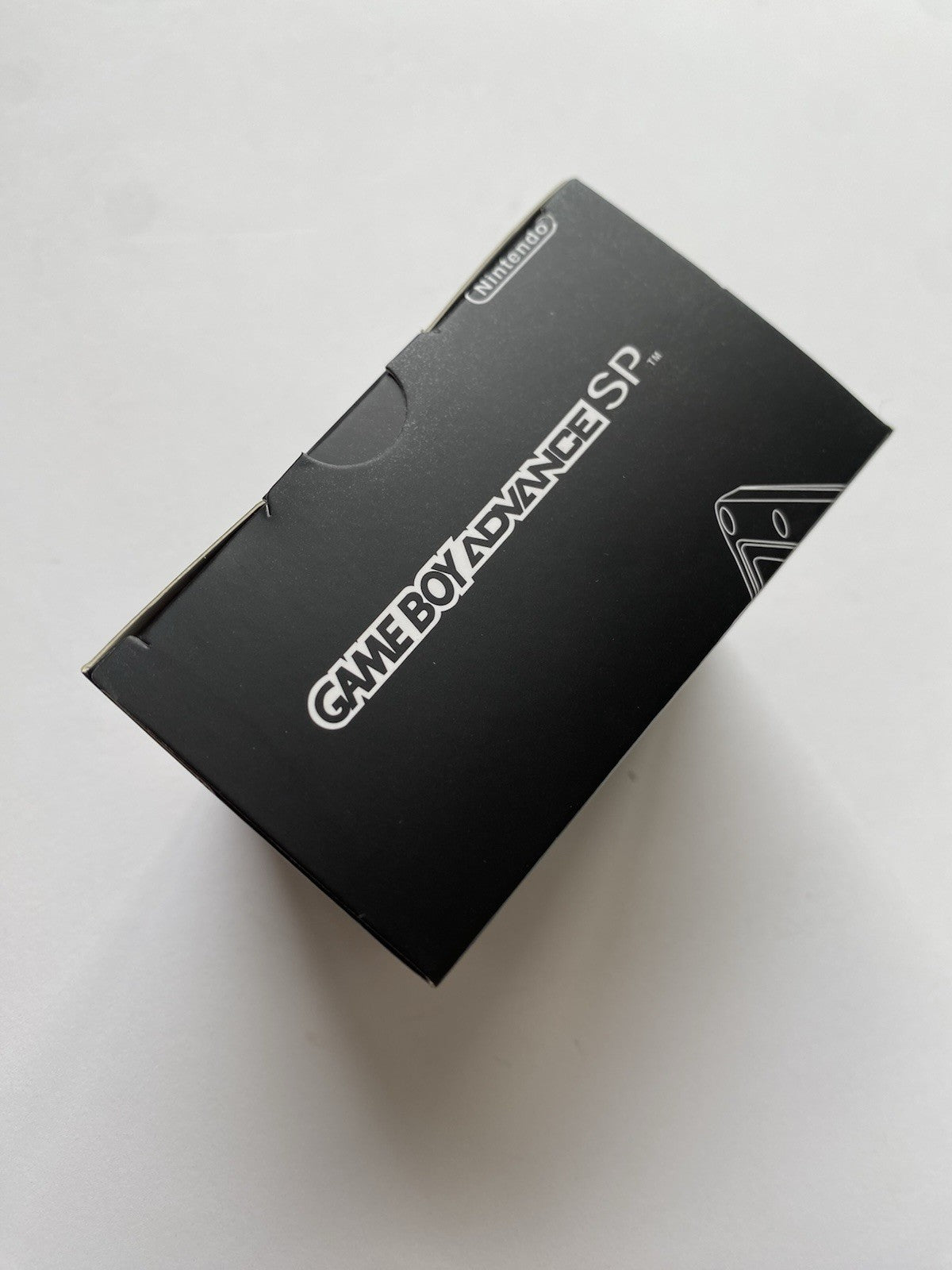 Black Gameboy Advance SP Replacement Box & Insert - High Quality UK GBA SP Box