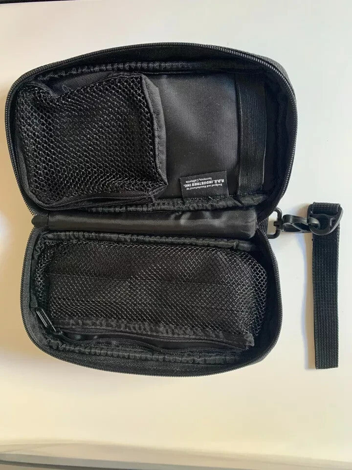 Official Double Grey Black Nintendo Gameboy Advance Sp Case Bag Great Condition