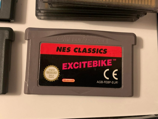 Nes Classics Excitebike GBA GameBoy Game Boy Advance Genuine Nintendo