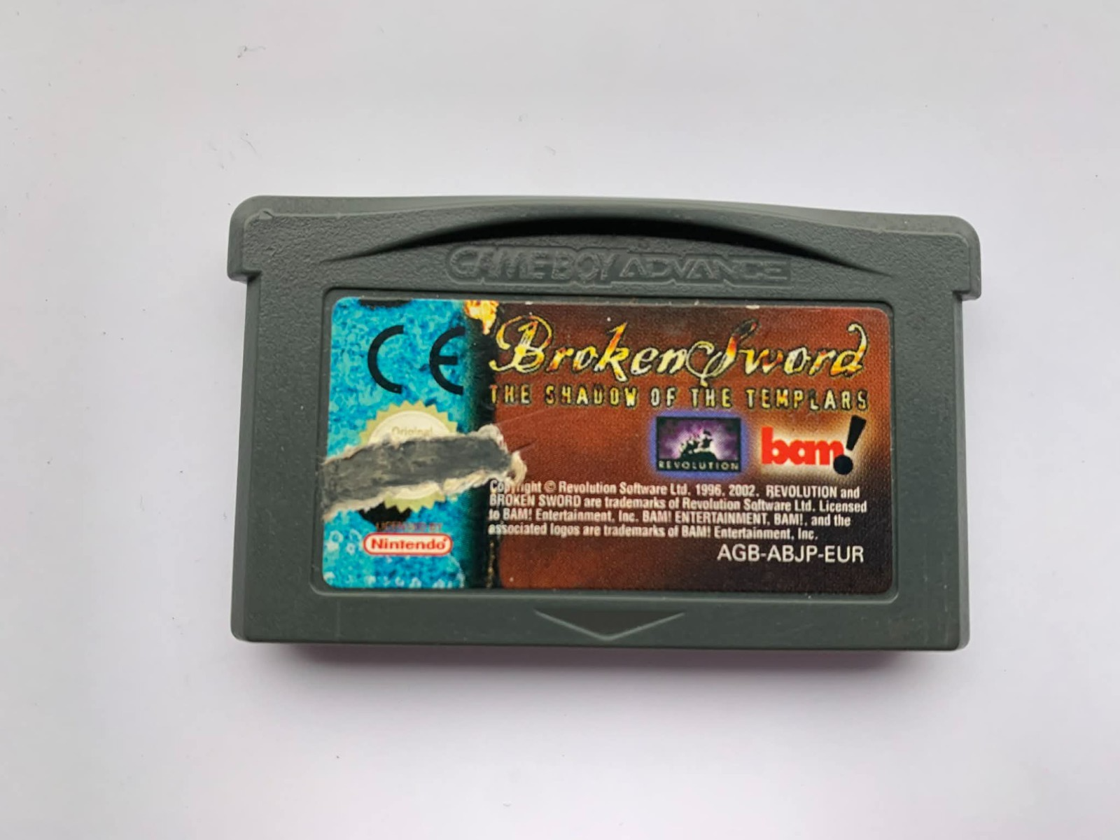 Broken Sword Shadow Of The Templars GBA GameBoy Advance SP Nintendo Genuine