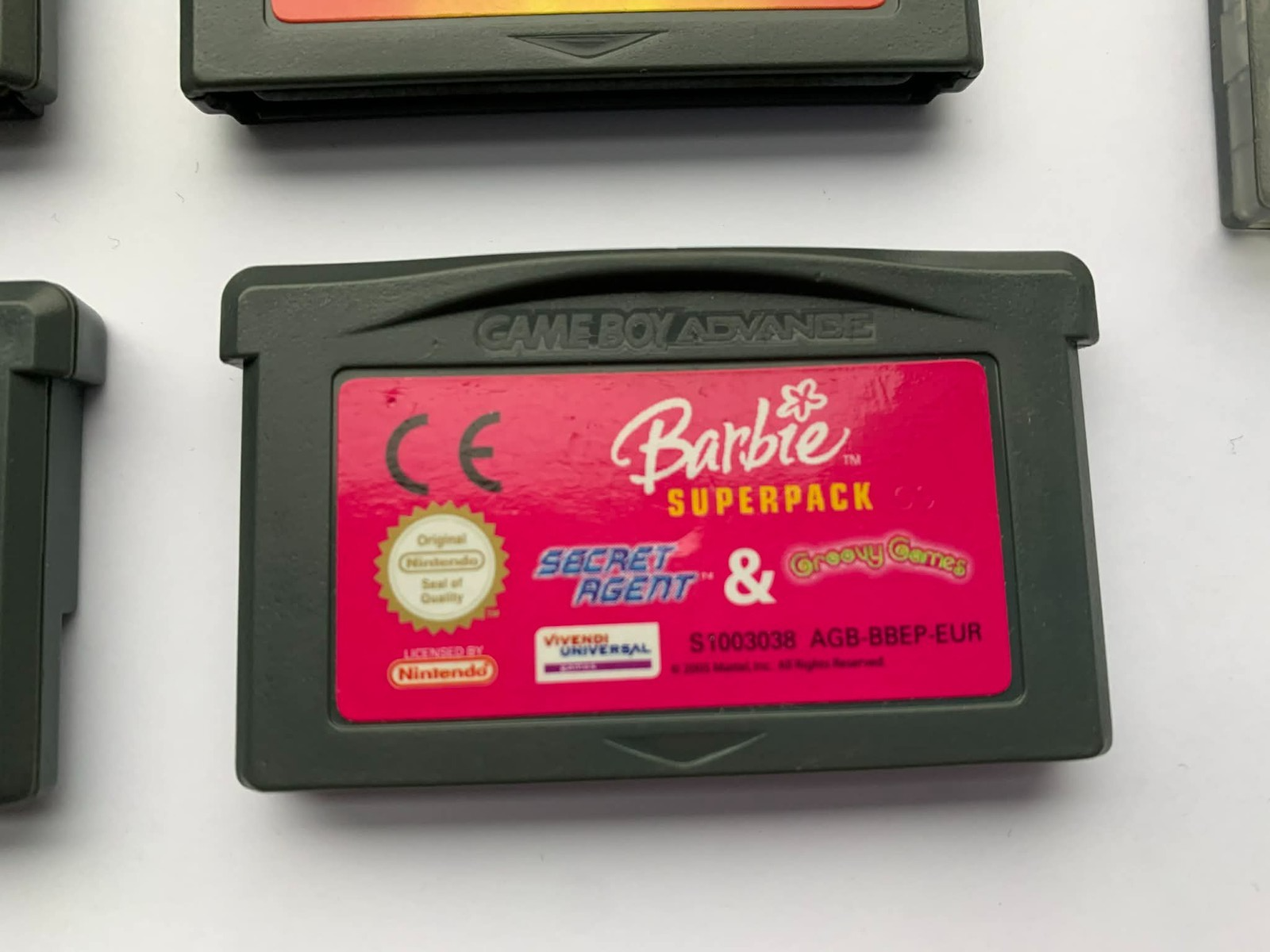 Barbie Superpack Segret Agent & Groovy Games GBA GameBoy Advance SP Genuine